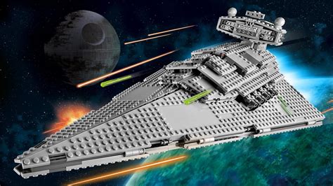 Lego Star Wars Star Destroyer 75055 Drop Test 